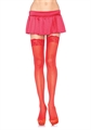 SHEER THIGH HIGHS RED OS